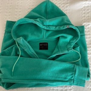 FIGS surgical green hoodie